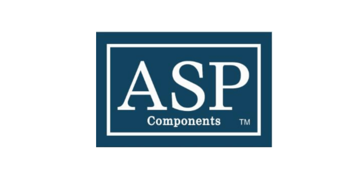 Logo featuring white text ASP Components nestled within a blue rectangle, elegantly outlined by a crisp white border—a seamless embodiment of Melbourne Web Designs modern aesthetic.