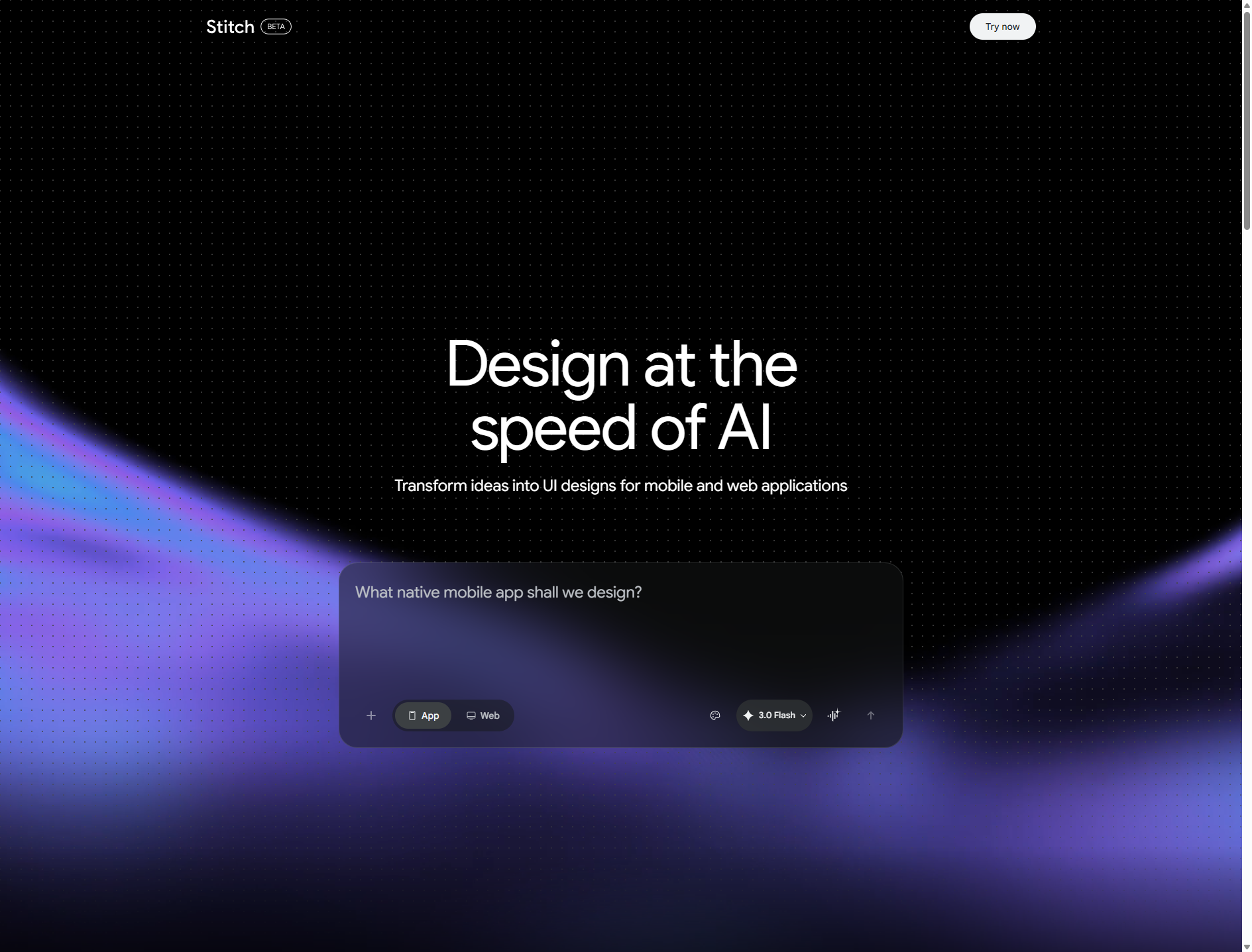 We Tested Google Stitch On Our Own Website: Here'S What The Ai Design Tool Actually Produces 1 Smashed Avo Google Stitch landing page at stitch.withgoogle.com