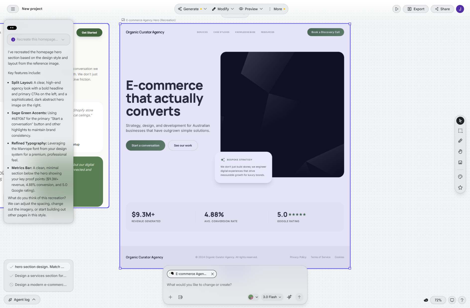 We Tested Google Stitch On Our Own Website: Here'S What The Ai Design Tool Actually Produces 8 Smashed Avo Google Stitch recreation of Smashed Avo homepage from screenshot upload